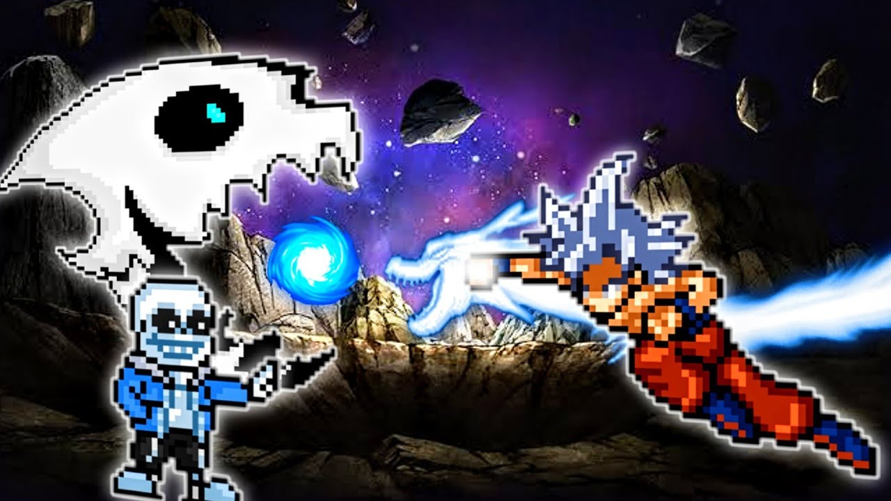 Classic Sans OP VS Goku MUI in Jump Force Mugen