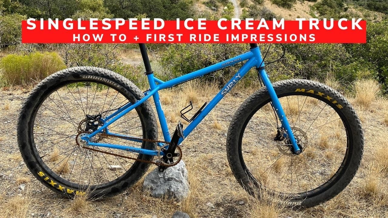 How To Convert A Surly Ice Cream Truck To Singlespeed | Single Speed 29+ Mountain Bike