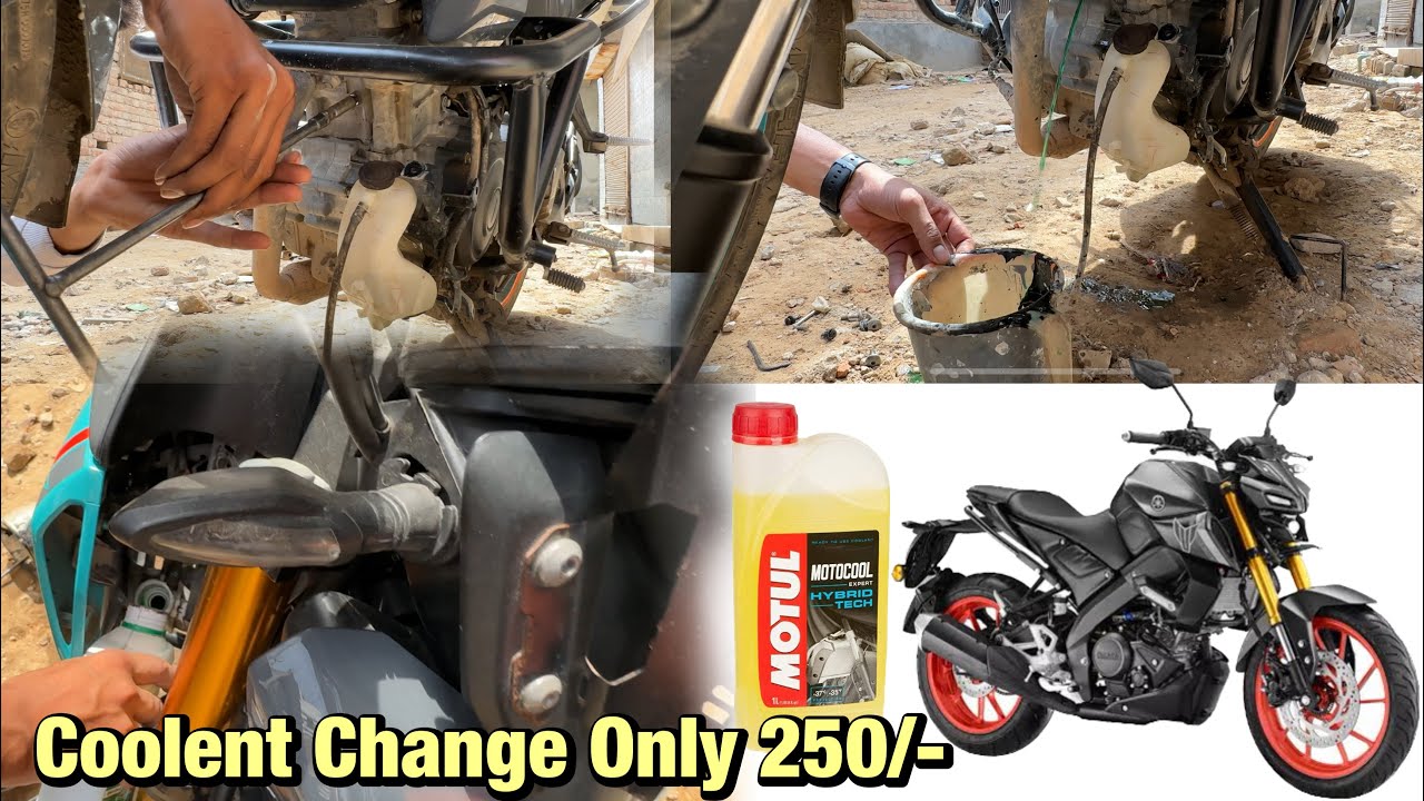 MT-15 Coolent Change || How to change coolent || mt_bunny_vlogs