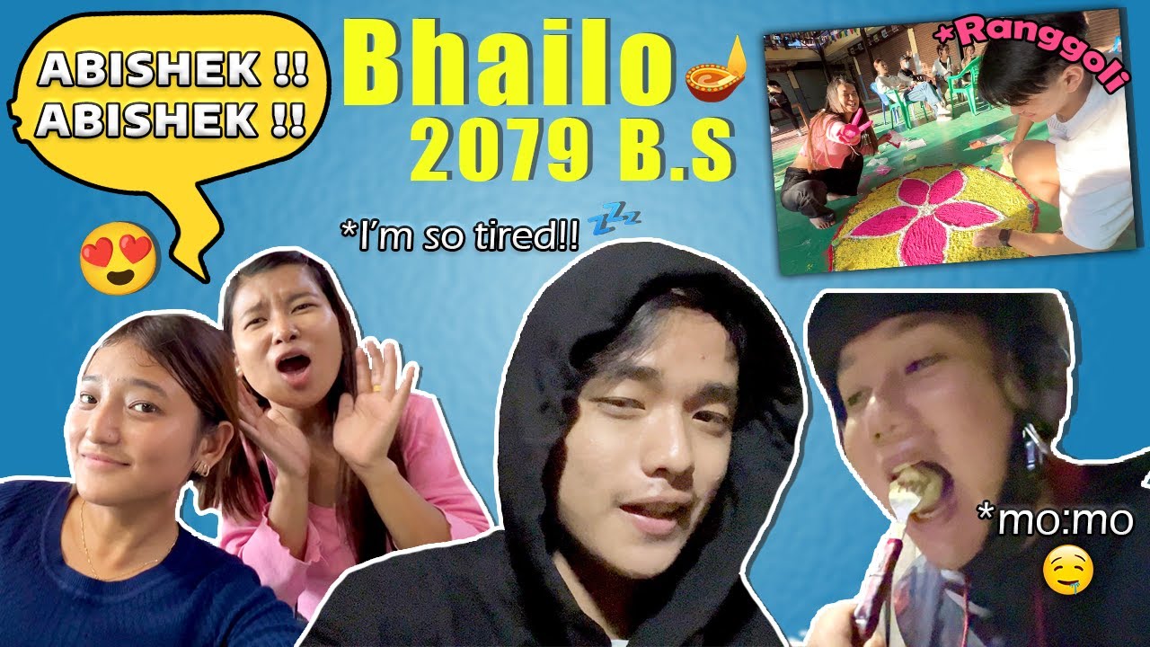 Bhailo Suru Vayo 🤩 : Happy Tihar 2079 || Rangoli Banaudai, Anjali Ra Mero Damii 🤪 || Abishek Gurung