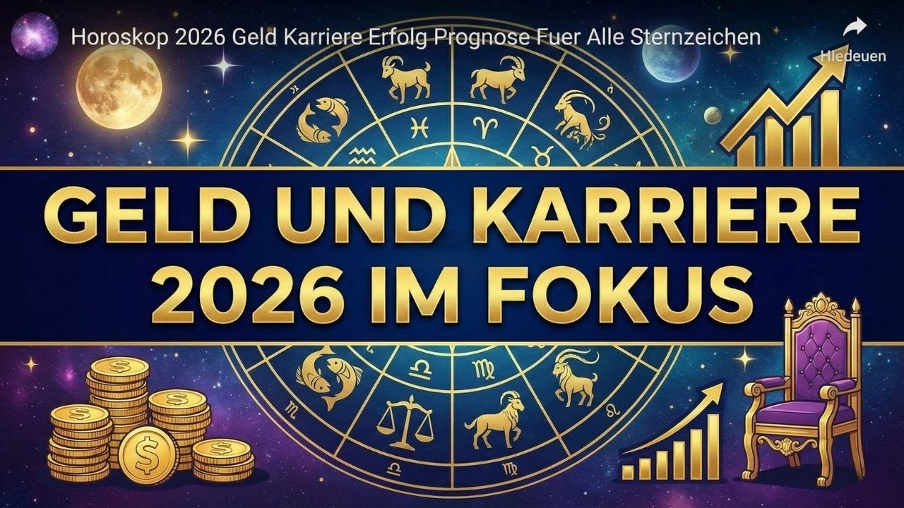 Horoskop 2026 Geld Karriere Erfolg Prognose Fuer Alle Sternzeichen
