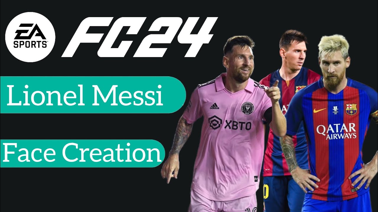 EA Sports FC 24 Lionel Messi Face Creation|PS4, PS5, XBOX ONE, XBOX SERIES X | by ML Face Creation