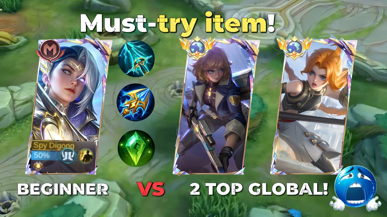 LESLEY One Shot Build 😱 vs 2 TOP GLOBAL | MLBB Rank Gameplay