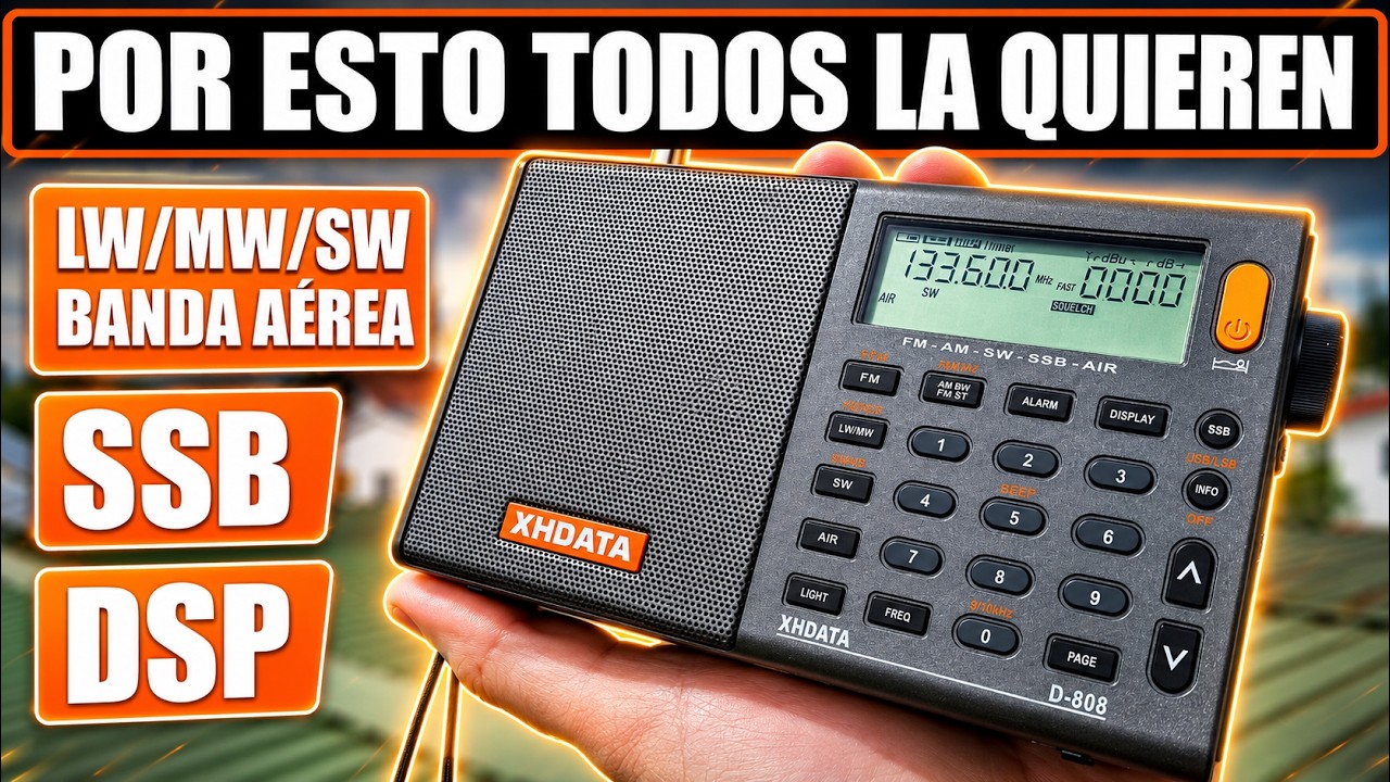 XHDATA D-808 REVIEW Y TEST COMPLETO A LA REINA DEL ETER