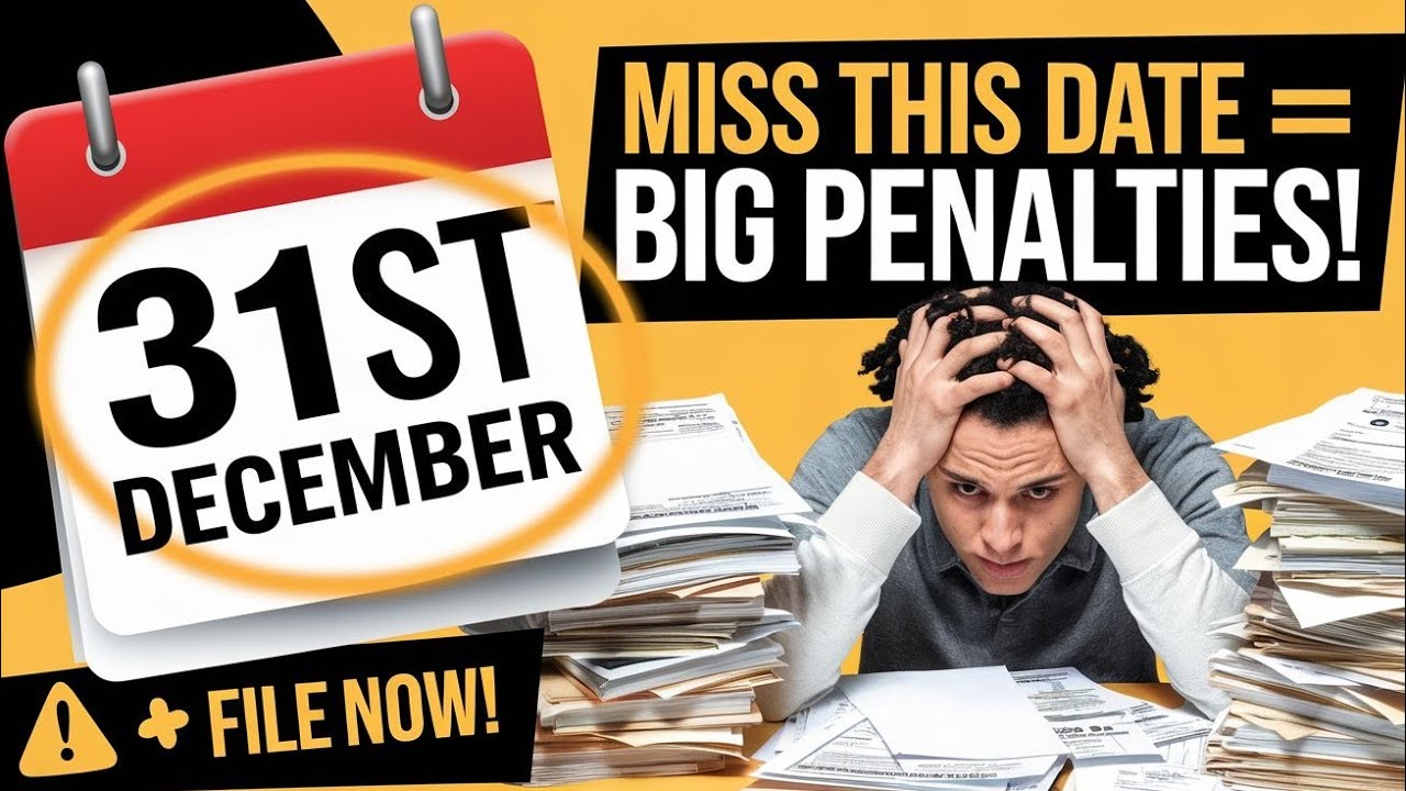 ITR Filing Deadline: File by December 31 to Avoid Penalties #itr #incometax #return #notice #news