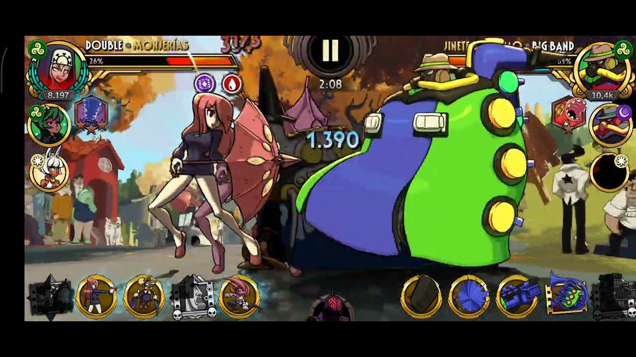 Partidas de Skullgirls sin cortes ni nada