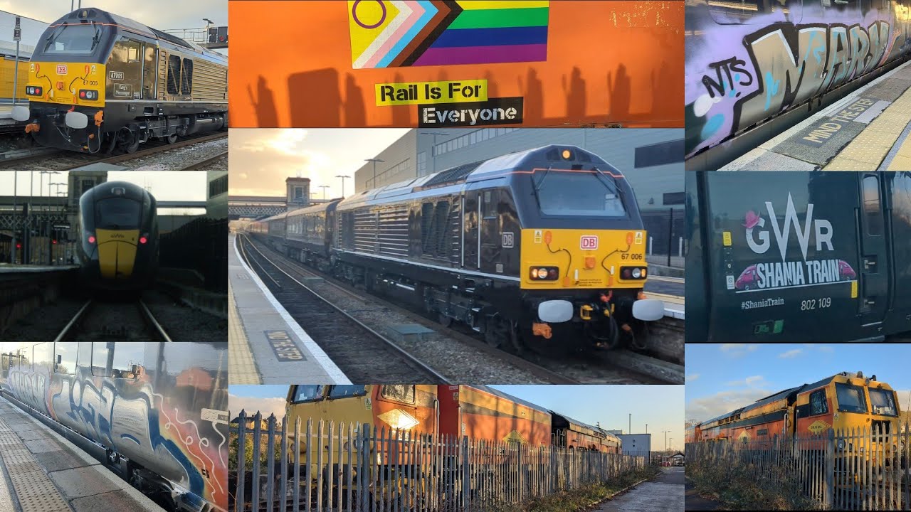 Trains at Exeter St Davids including the Royal Train with King Charles III onboard! GWML 