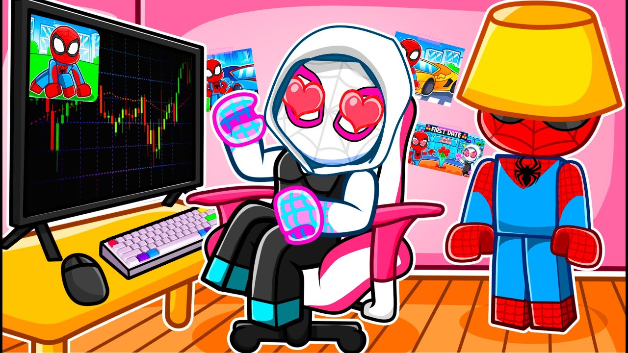 I Spent 100 HOURS in SPIDER-GWEN&rsquo;S HOUSE in Roblox! (she had no idea)