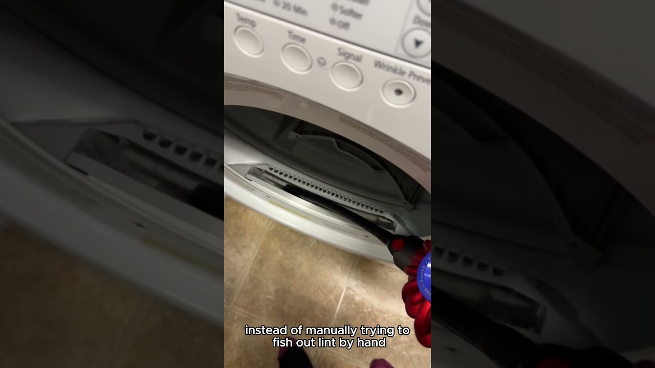 How to clean out the dryer lint trap with the Flexible Crevice Tool from Vacext #shorts #Vacext