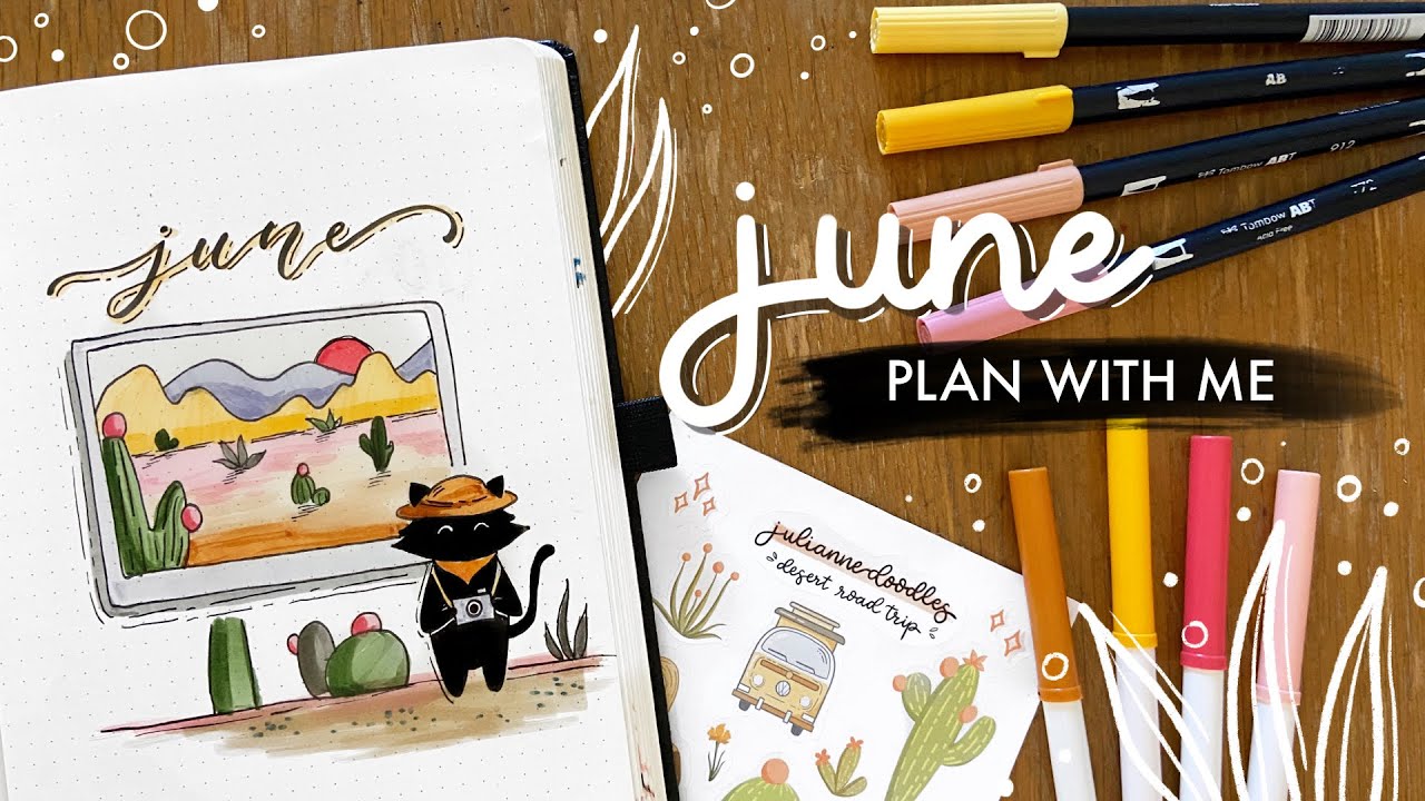 PLAN WITH ME | June 2020 Bullet Journal Set Up | **Giveaway**