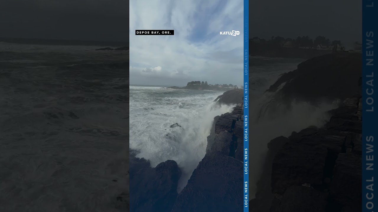 King Tides Impact Oregon Coast on Saturday, December 14  #oregon #katu2abc #oregoncoast #kingtide