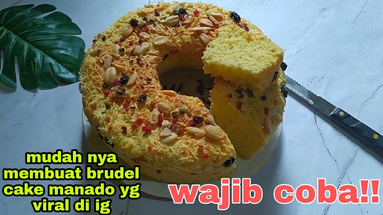 CARA MUDAH MEMBUAT BRUDEL CAKE MANADO YG VIRAL DI IG