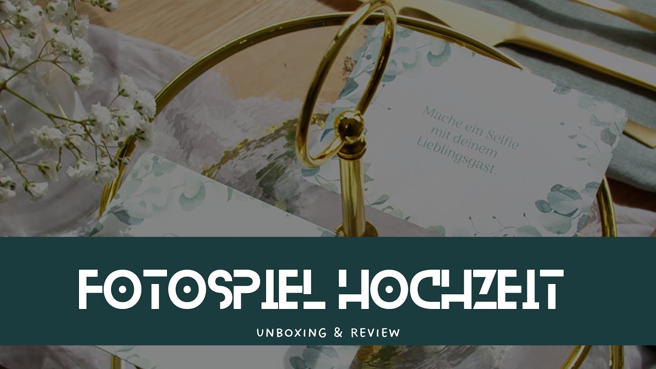 Unboxing Review: AMARI Fotospiel Hochzeit - Eine unterhaltsame kreative Aktivität für Hochzeitsgäste