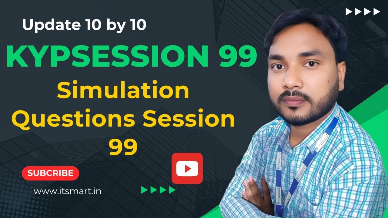 Simulation Questions Session 99 | KYP session 99 10 by 10 | Guided Do It Yourself Session 99