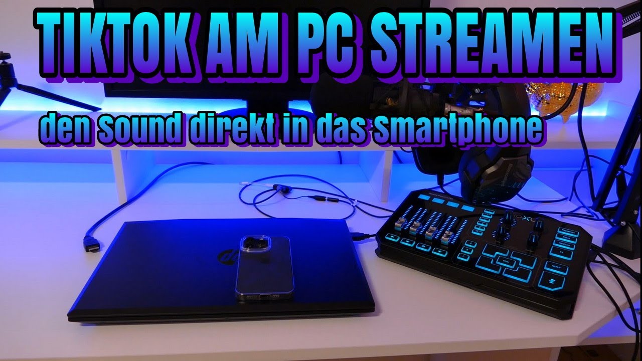 TIKTOK live am PC! Sound vom Mikro - Mischpult in das Smartphone!