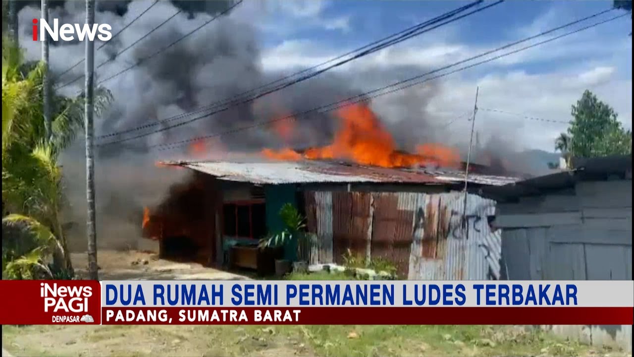 2 Rumah Semi Permanen di Padang Ludes Terbakar #iNewsPagi 08/08