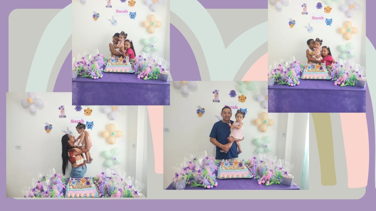 Família Leisa : VLOG / FESTA DE 1 ANO DA SARAH - TEMA BOLOFOFOS! / PRESENTES , BRINQUEDOS E ROTINA