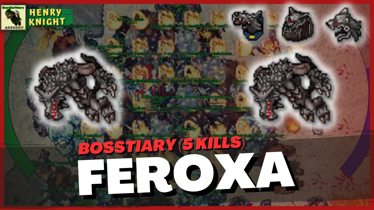 TIBIA BOSSES #69 COMO FAZER A BOSS FEROXA (GRIMVALE), BOSSTIARY 5 KILLS