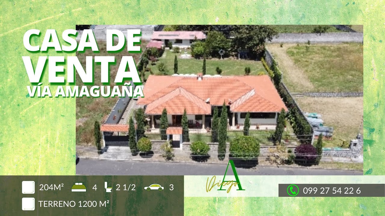 CASA GRANDE VALLE DE LOS CHILLOS VIA AMAGUAÑA