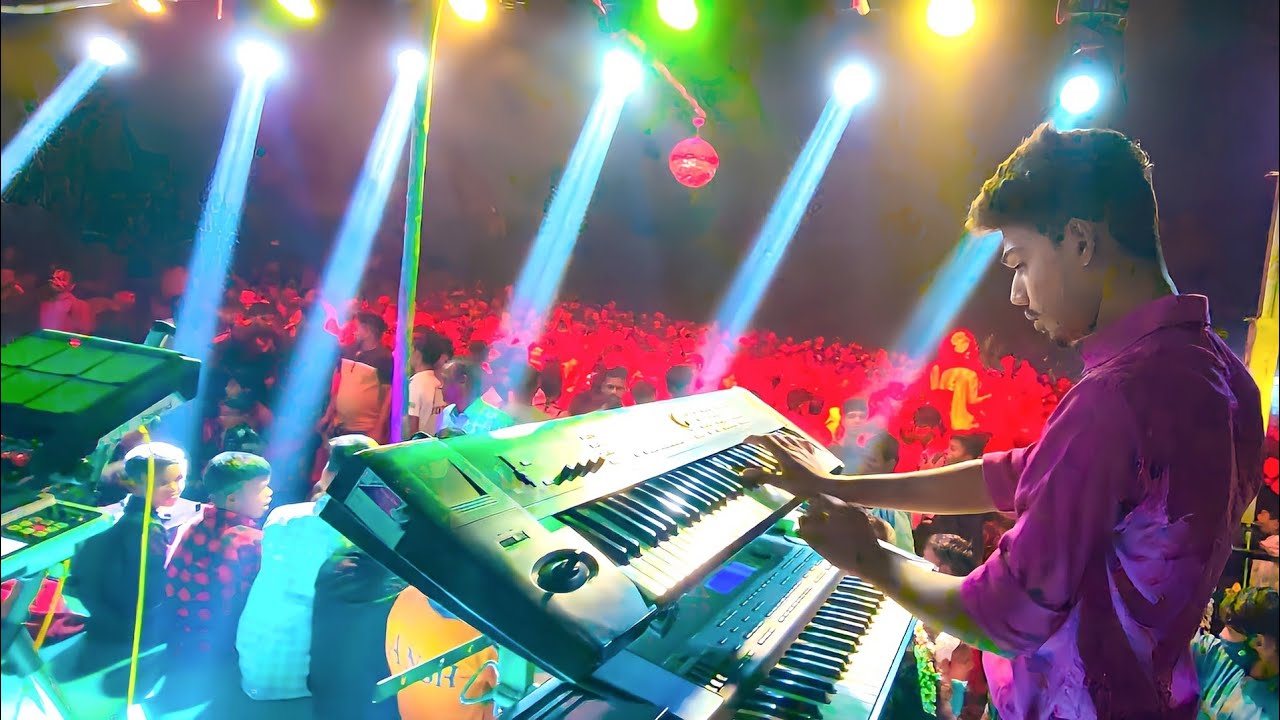 Vinit Dj Musical Dhudhani DNH ✌️ Full Setup Light Show ❤️‍🔥 Ankit Keyboard Master