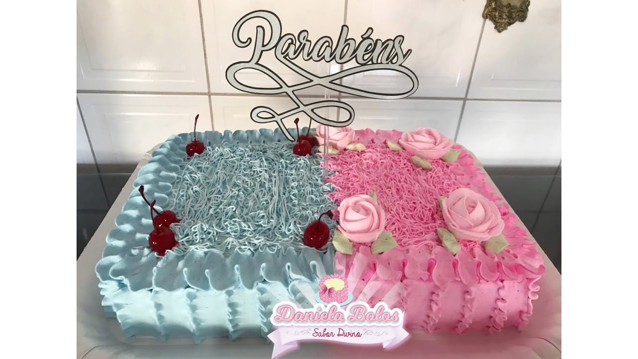 CONFEITANDO DUAS DECORAÇÕES EM UM ÚNICO BOLO