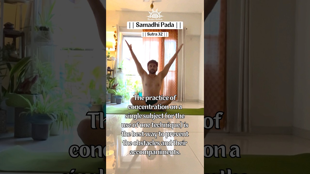 Yog Sutra 32 #bhaskargodbole #yoga #yog #yogsutra #fitness #mindfulness #shorts