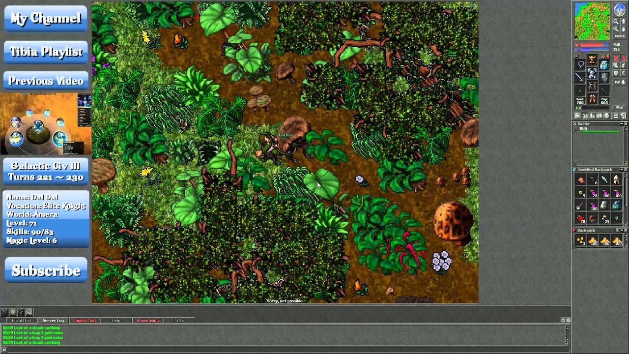Lets play Tibia: Tasking in the Tarantula Caves. (ENG)