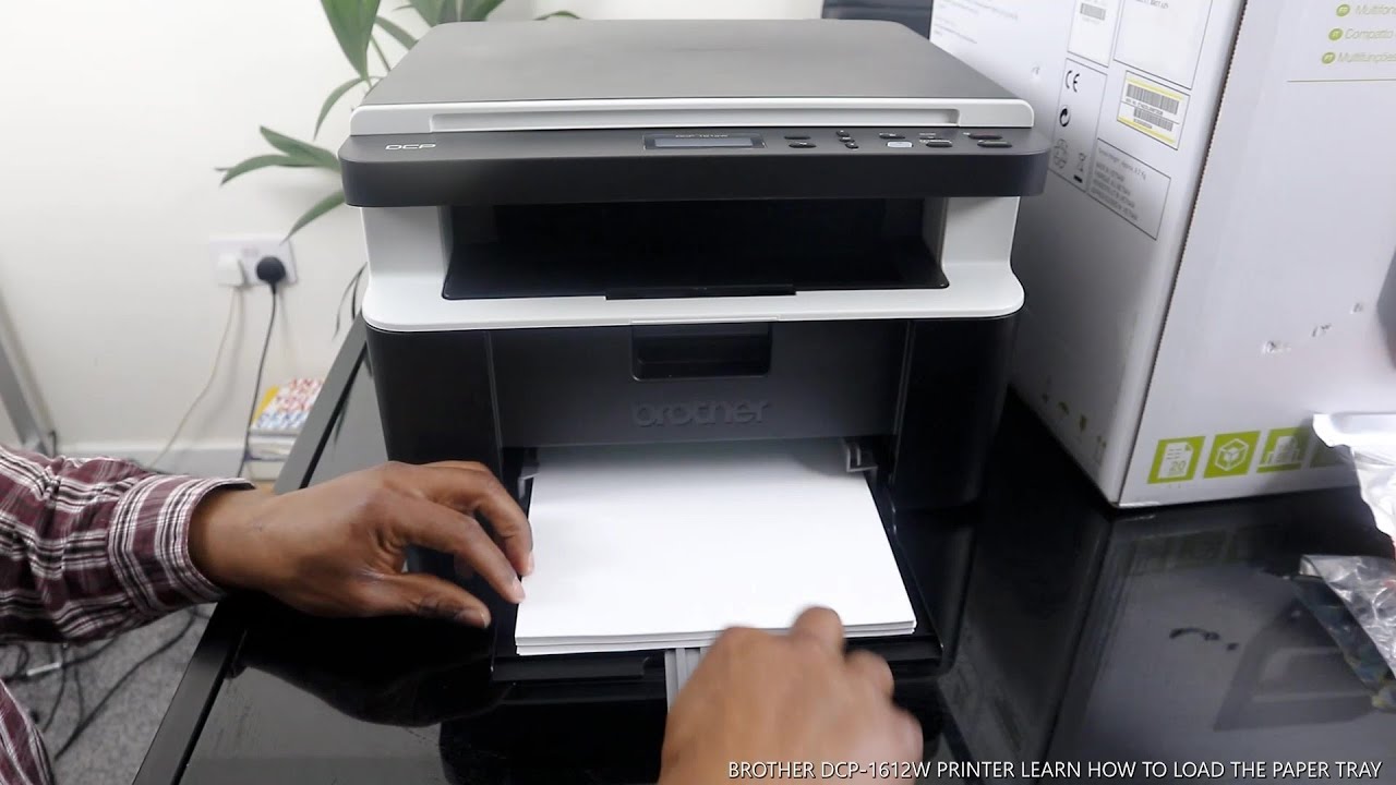 BROTHER DCP- 1612W PRINTER LEARN HOW TO LOAD THE PAPER TRAY