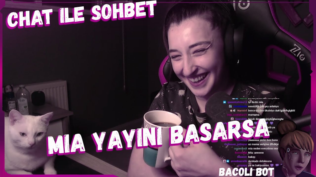 Pqueen - Mia Yayını Sabote Ediyor (Chat ile Sohbet)