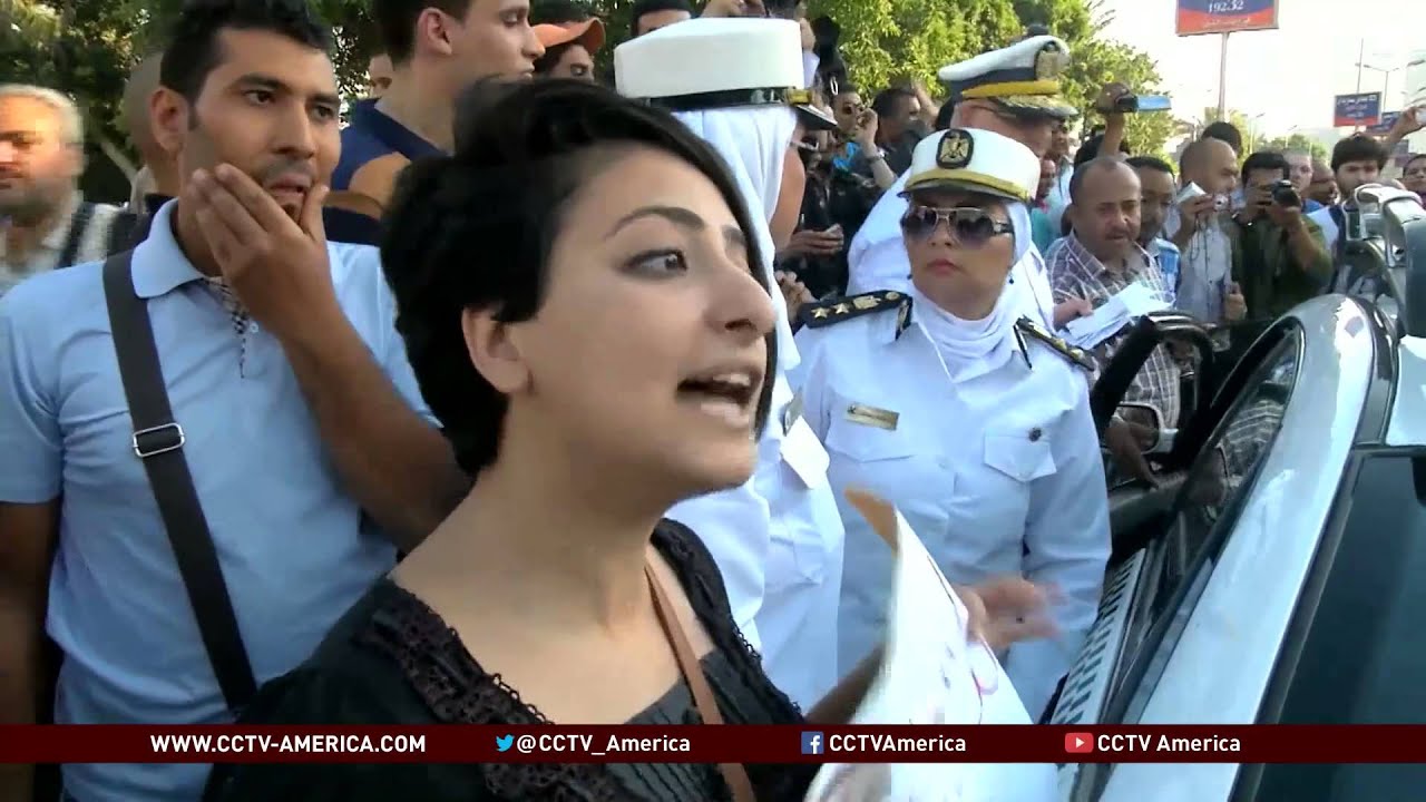 Demonstrators rally against sexual harassment in Egypt
