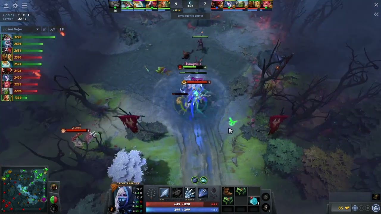 Dota 2 Dereceli Ma&ccedil; Drow Ranger