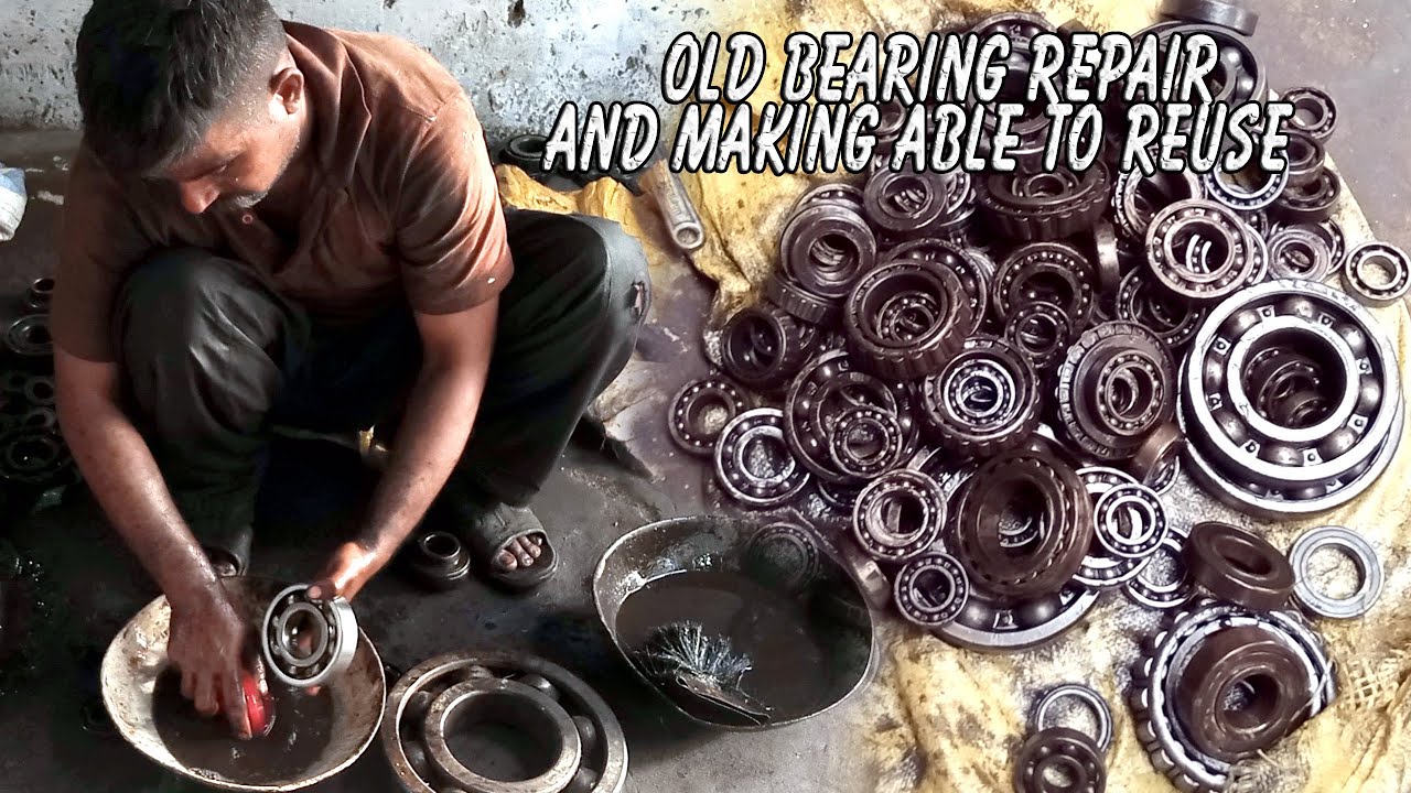 old bearing repair and making able to reuse//old bearing restore //how to repair bearing