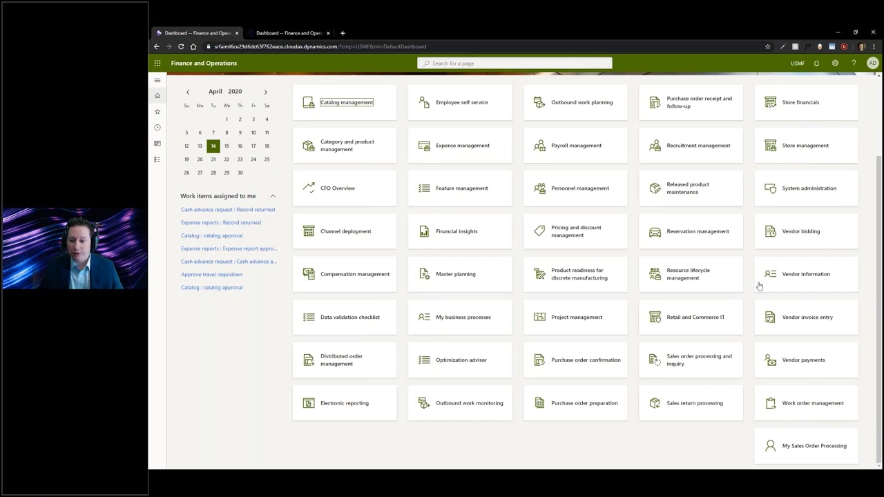 Как изменить отображение панели мониторинга в Dynamics 365 Finance and Supply Chain Management
