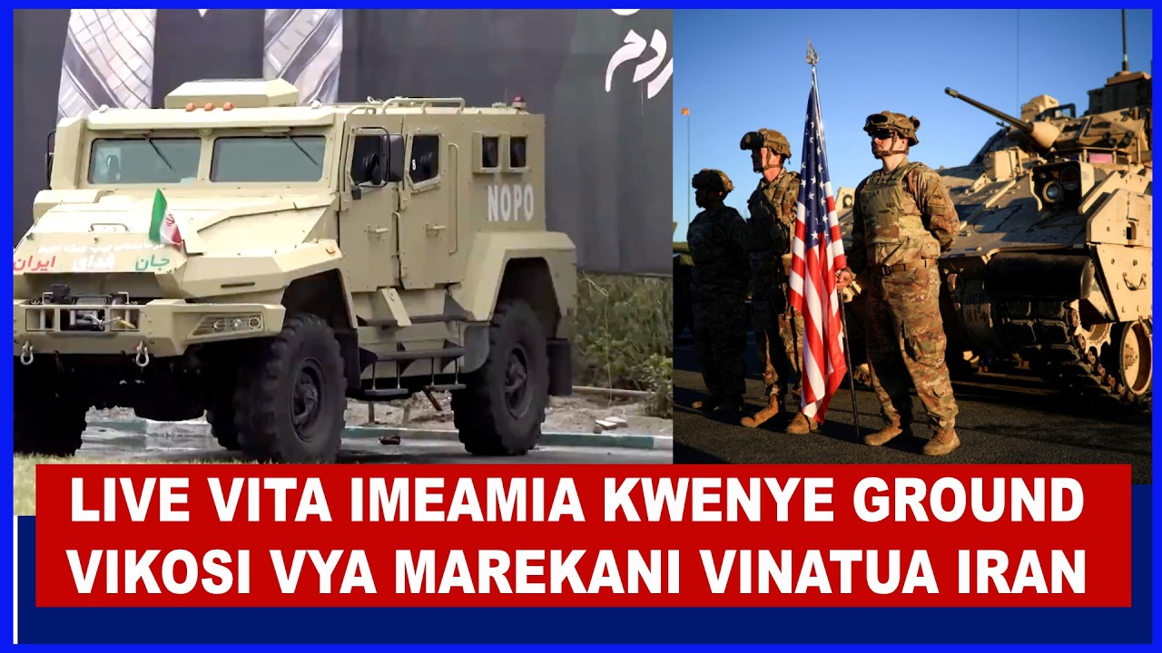 VITA YA IRAN NA ISRAEL MAREKANI SASA IMEAMIA ARDHINI, IRAN YASEMA INASUBIRI VIKOSI VYA MAREKANI