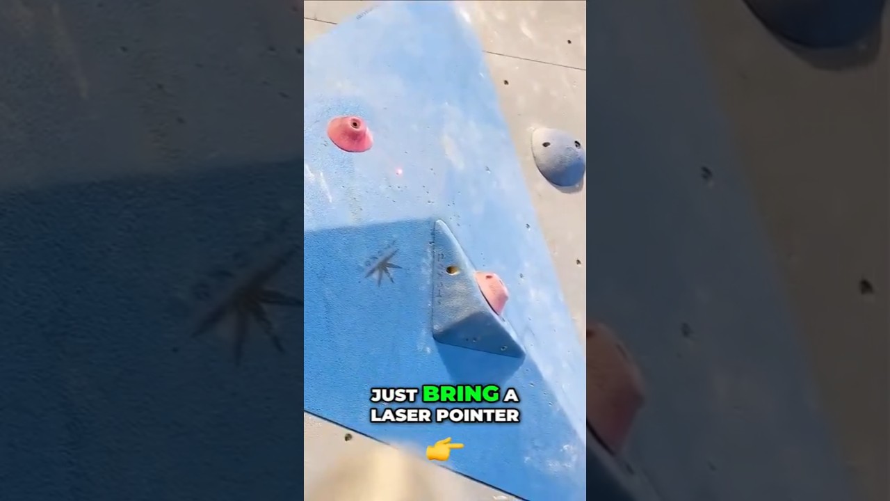 Climbing Hack: Use Laser Pointer! 🚀 #shorts