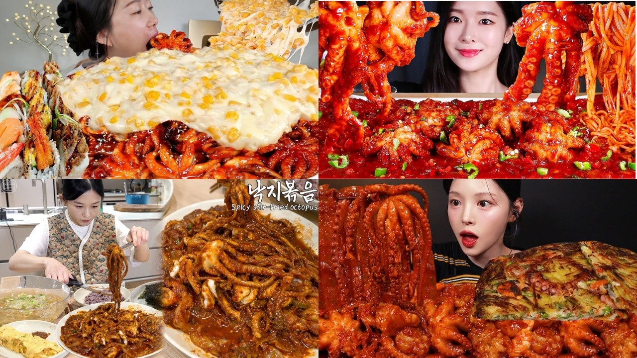 Spicy Red Sauce Seafood Boil 🦀 | ASMR Eating Sounds Mukbang