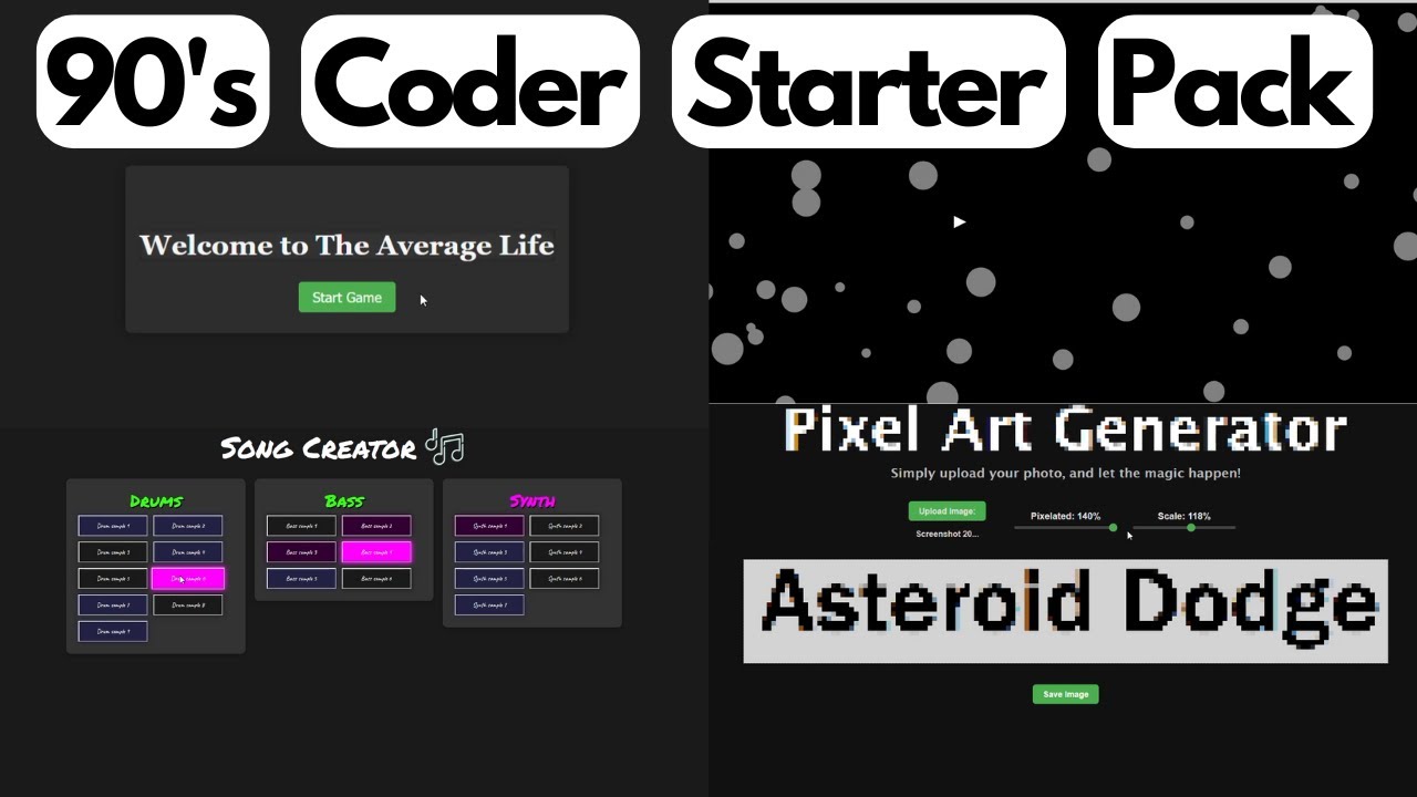 90's Coder Starter Pack Introduction