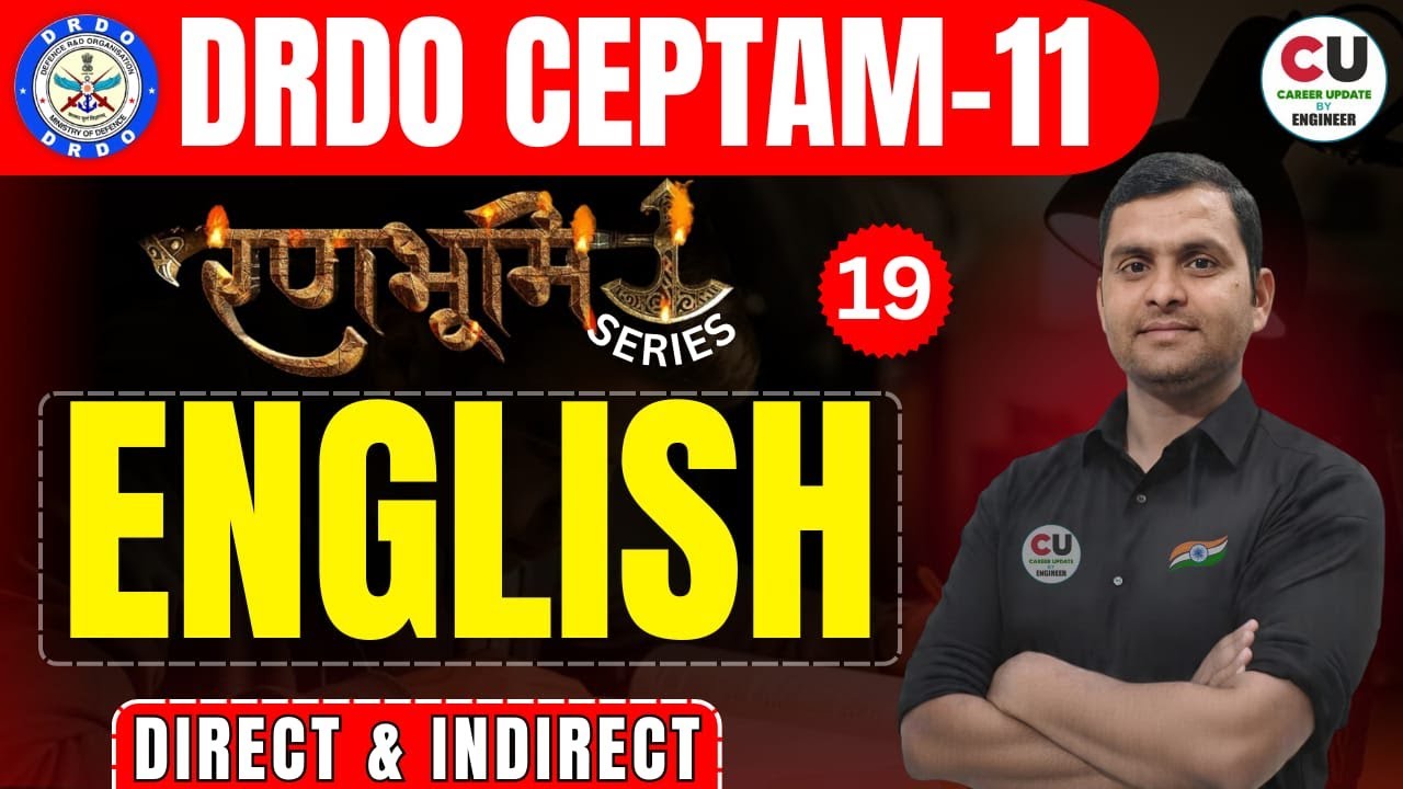 #19 DRDO CEPTAM 11 English Classes | DRDO English Classes | DRDO Technician-A English Classes | DRDO