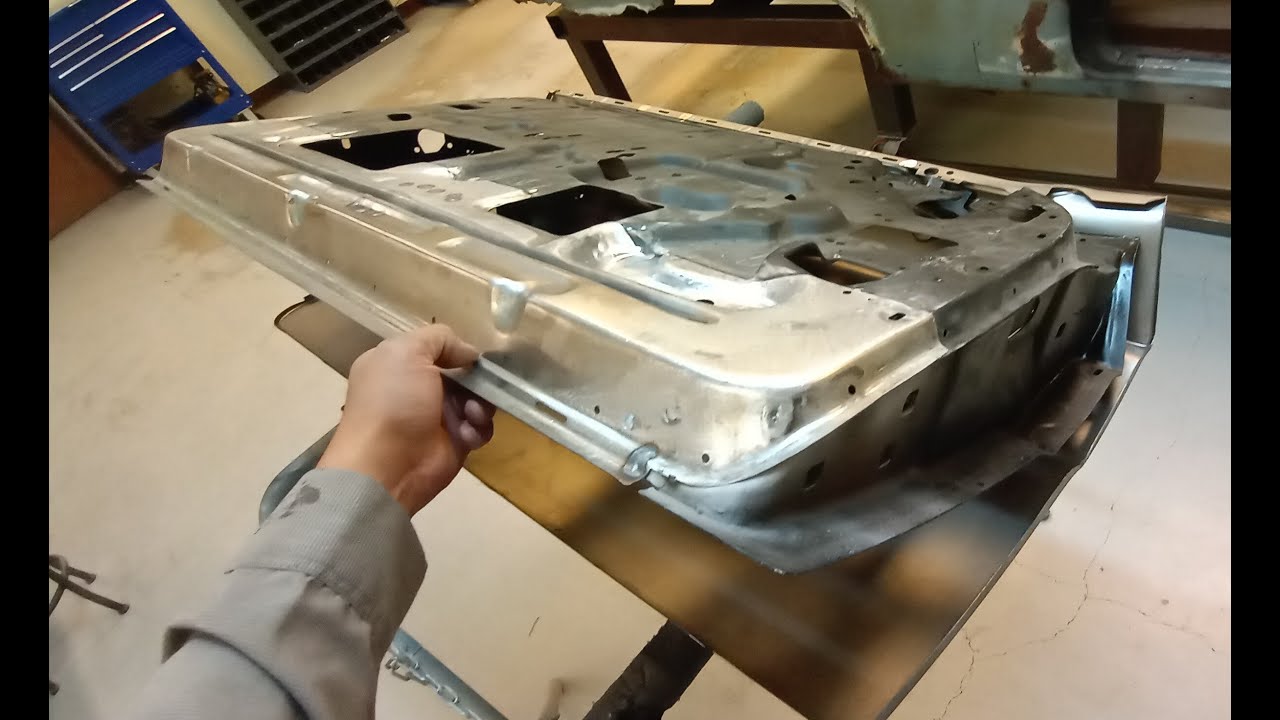 1962 Impala Restoration Part 5  door rust repair -inner structure repair/ lower section install pt 2