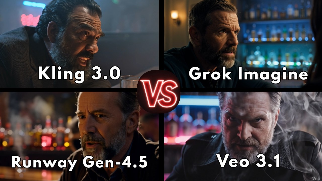 Kling 3.0 vs Grok Imagine vs Runway Gen-4.5 vs Veo 3.1: The Ultimate AI Video Comparison