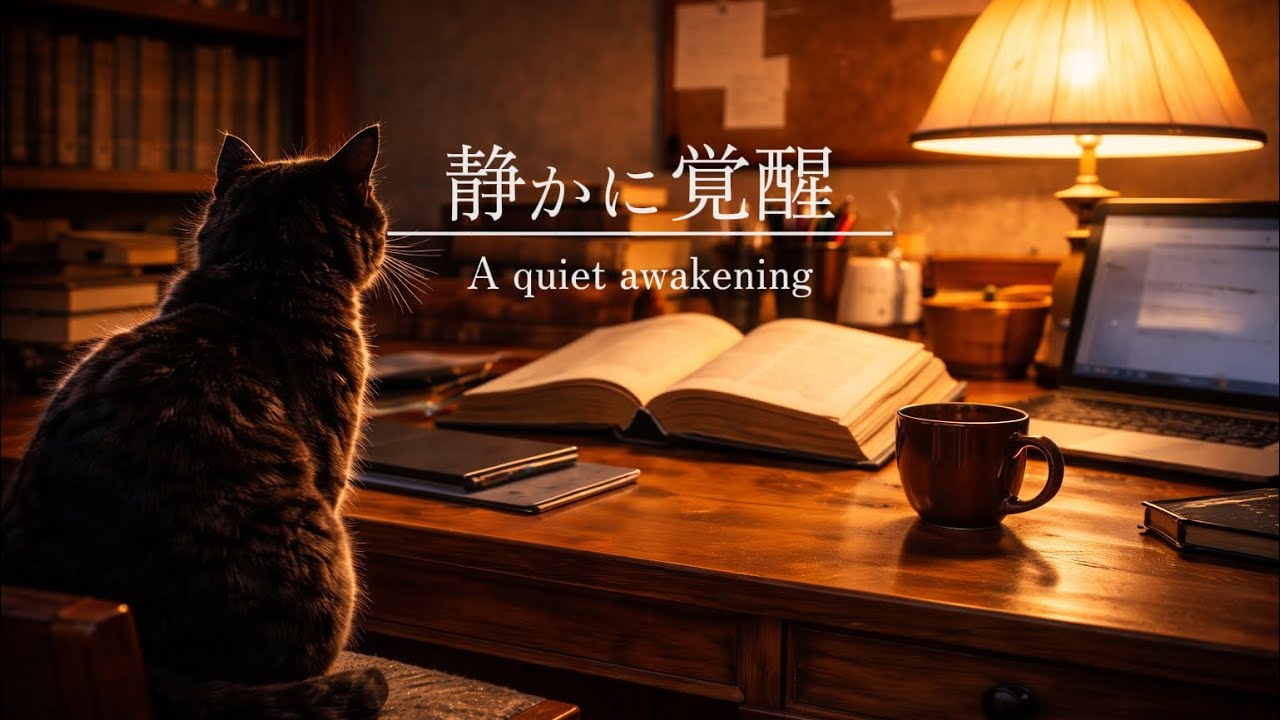 【静かな集中BGM】静かに覚醒 - A quiet awakening｜Deep Focus calm piano lofi🐈‍⬛