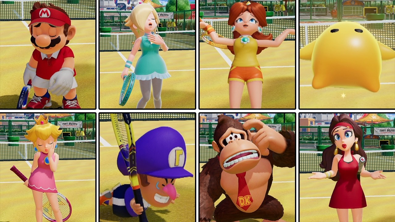 マリオテニスフィーバー 【Switch2】 全キャラ 負けモーション集 まとめ ニンテンドースイッチ2