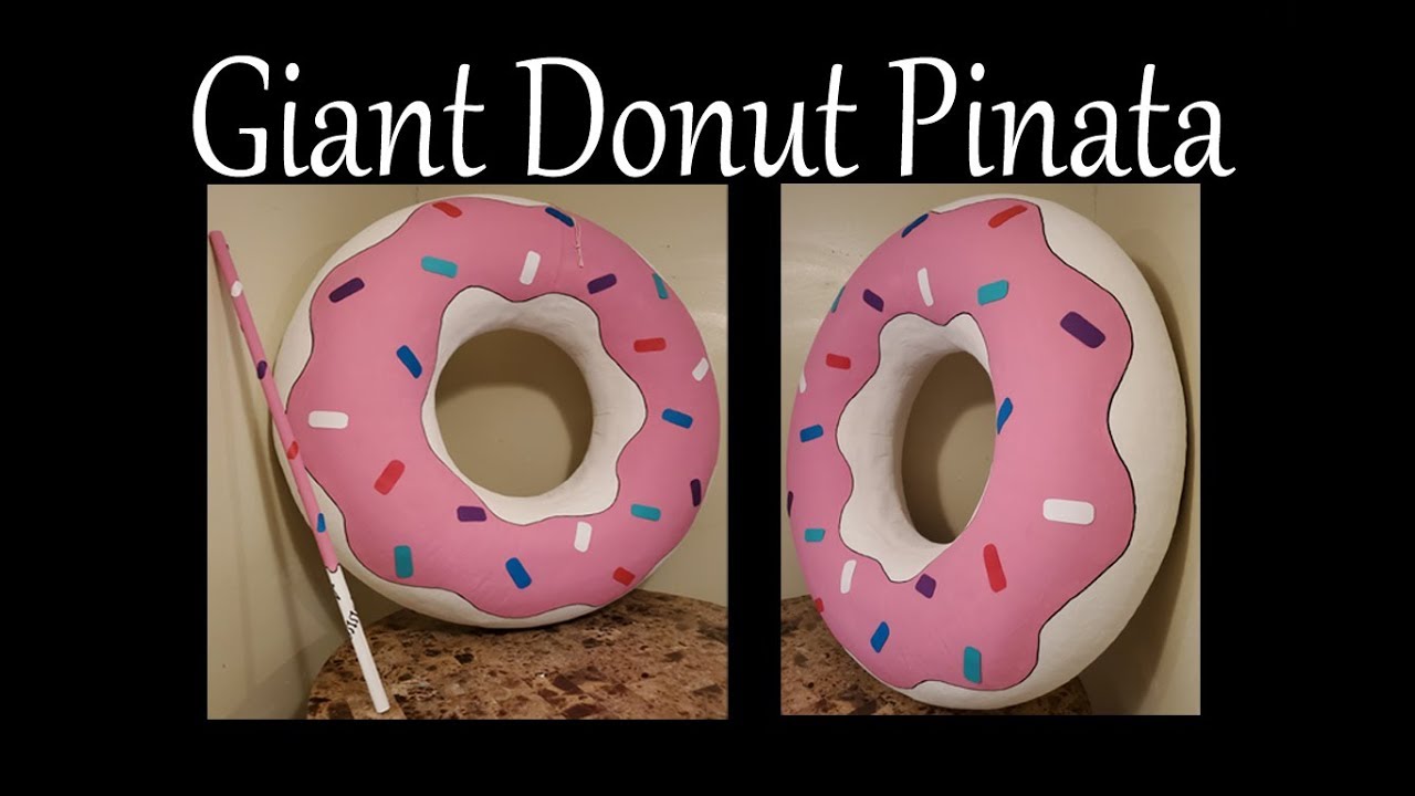 Giant Donut Pinata - DIY - How to make a donut pinata - Donut Party  - Doughnut Pinata (6 layers)