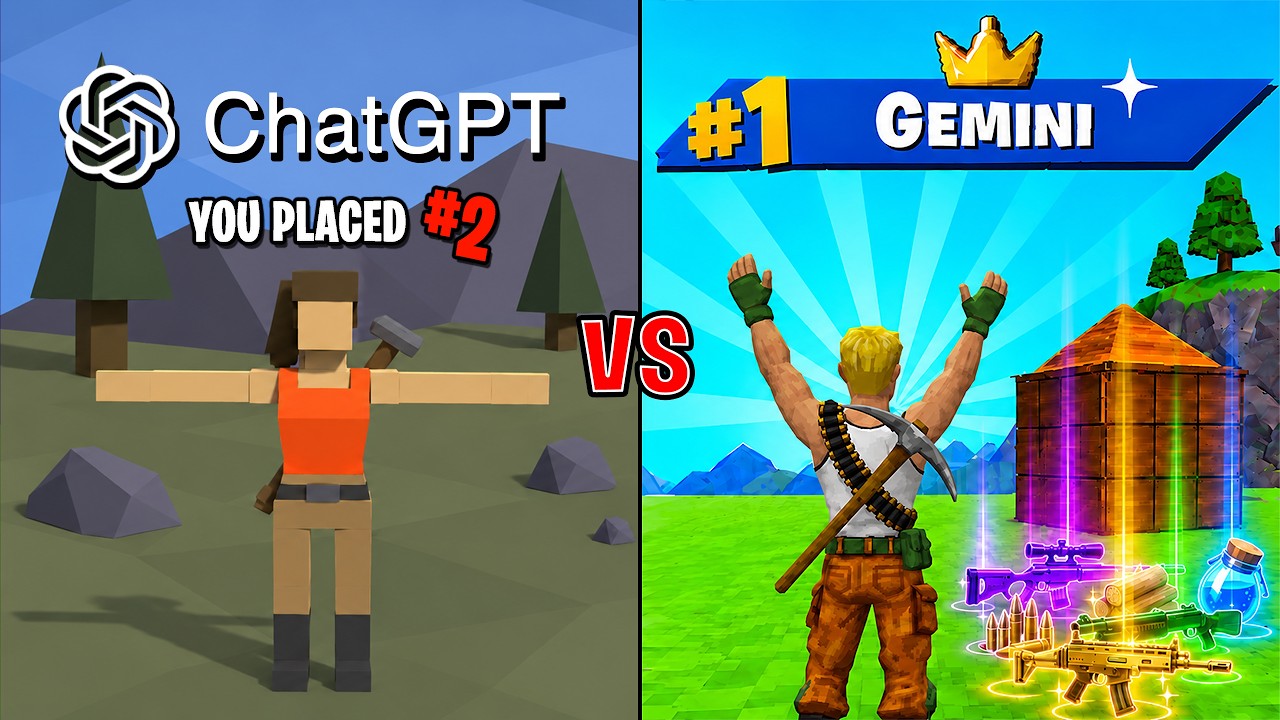 ChatGPT vs Gemini Make Fortnite From Scratch