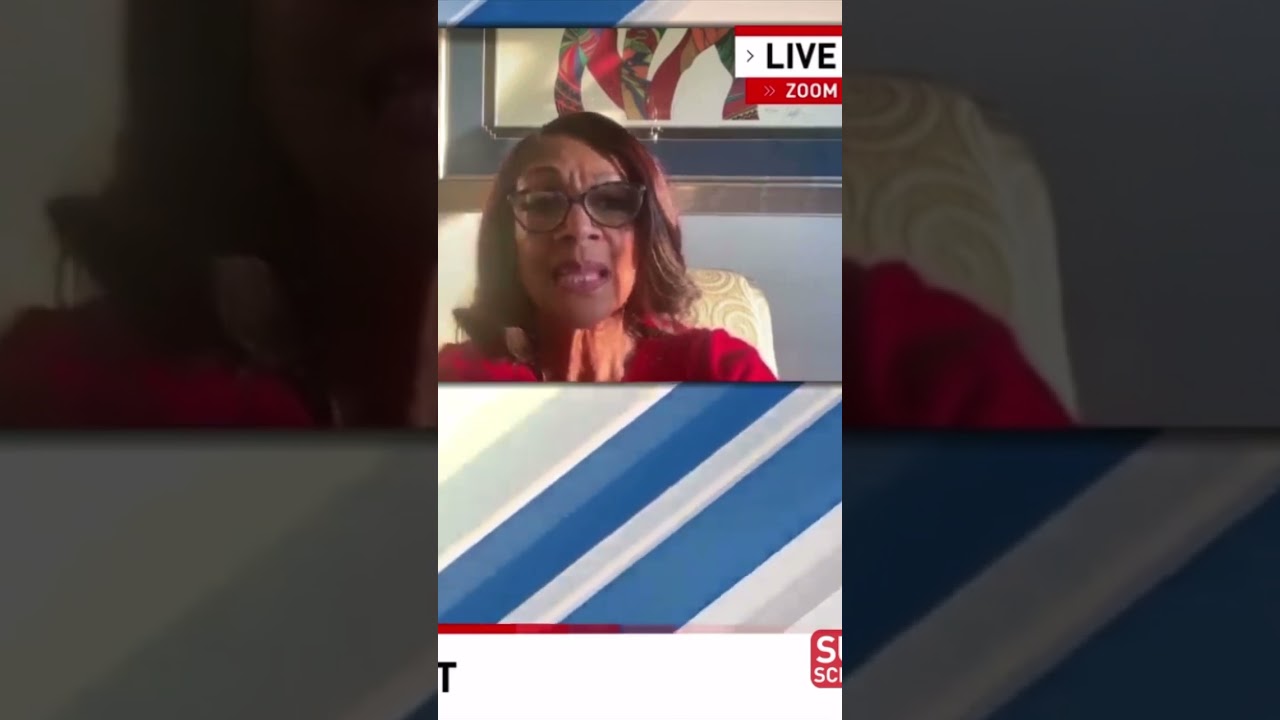 ￼ Was Sheila Dixon getting physically abused on zoom interview That was scary #notfunny Sheila Dixon