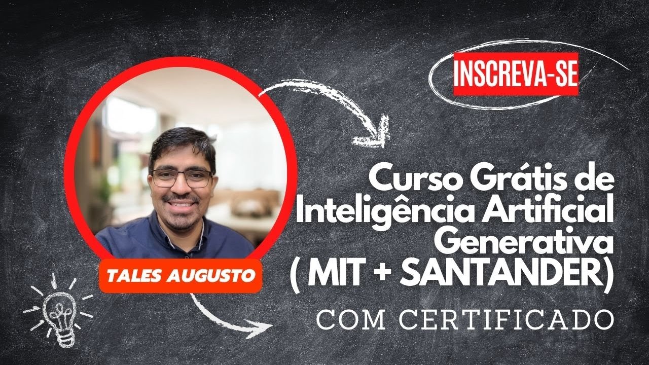 Curso Gr&aacute;tis de Intelig&ecirc;ncia Artificial Generativa ( MIT- Massachusetts Institute of Technology)