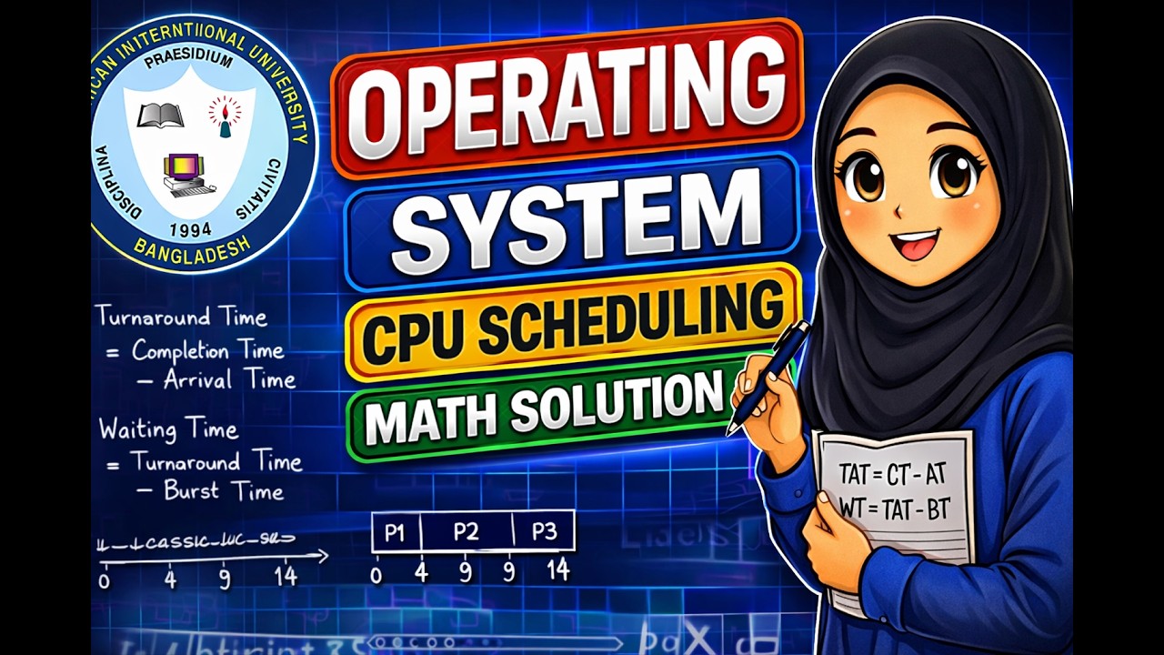 Operating System: CPU Scheduling (FCFS, SJF, Round Robin)|AIUB