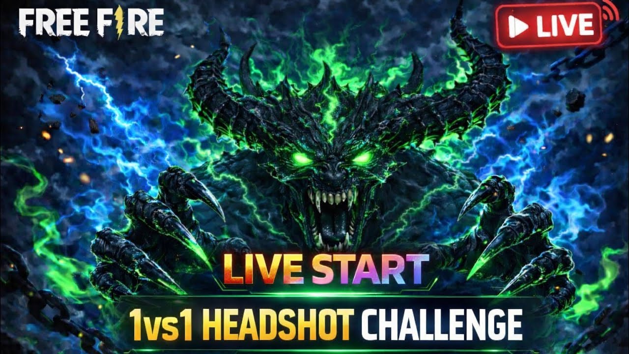 Free Fire India LIVE 🔴 1vs1 Room Open | Dare Hai To Aa Jao 💀 #voice