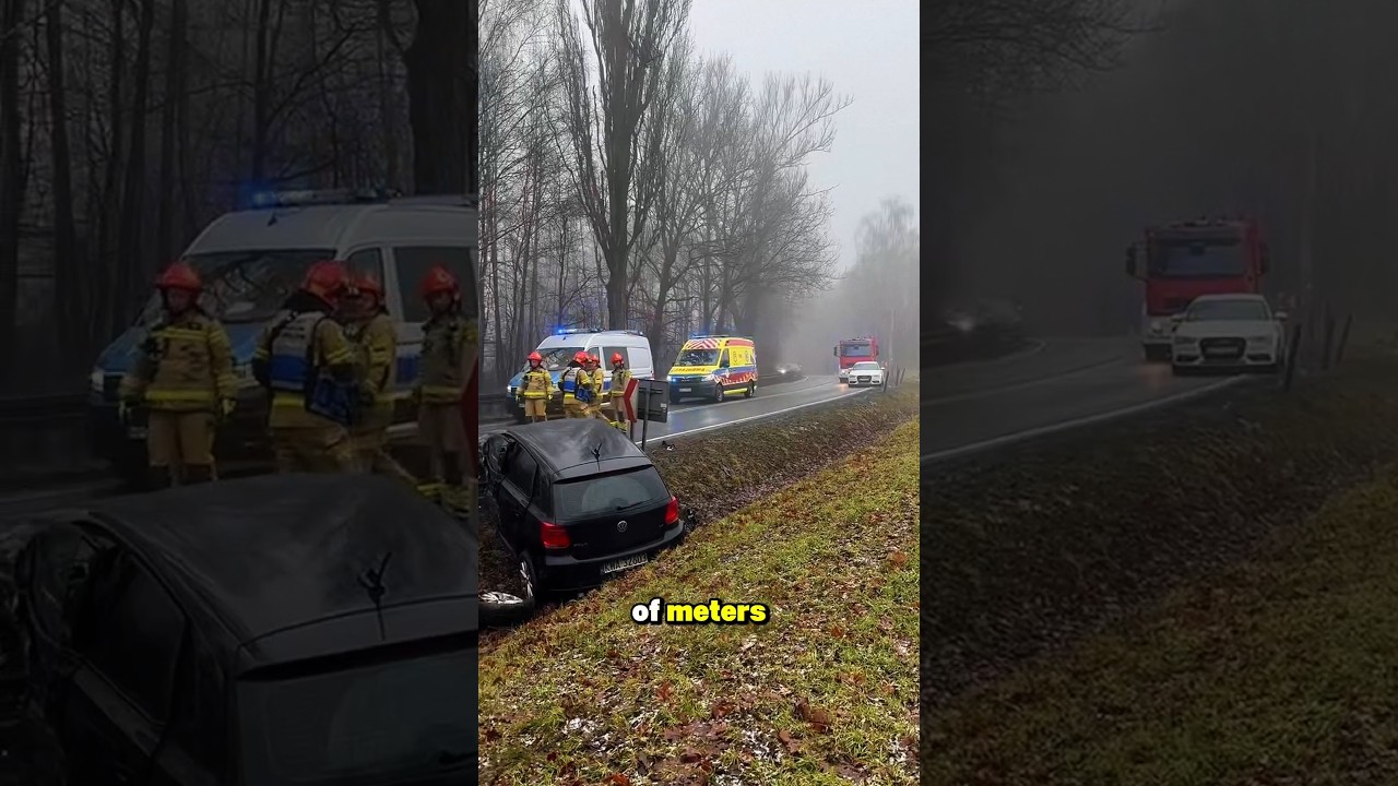 thick fog caused a two-car accident#shortvideos #americanhistory