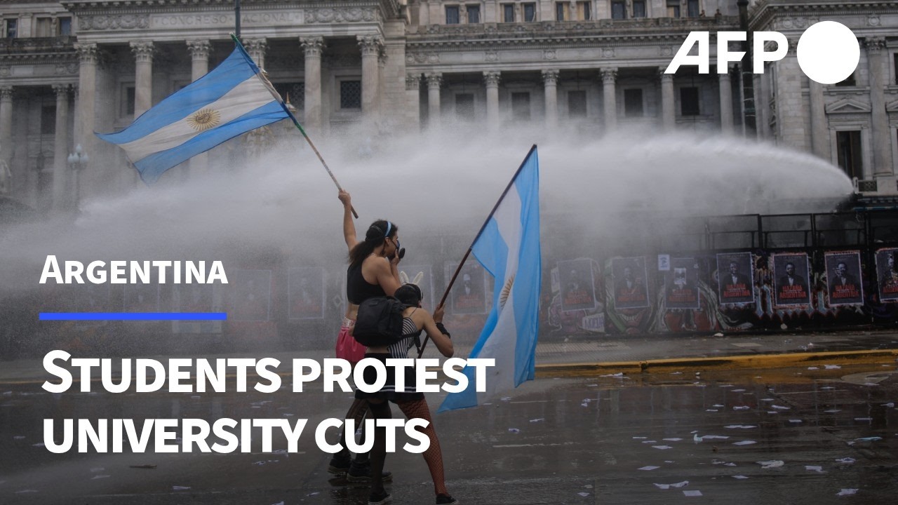 Clashes during protests against Milei's cuts to universities in Buenos Aires | AFP